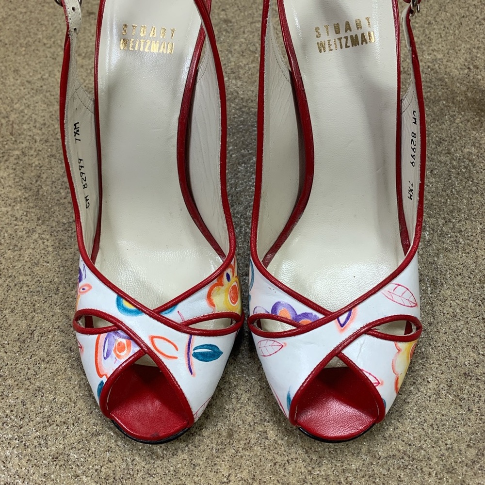 Stuart Weitzman Floral Heels